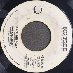 Hot Chocolate So You Win Again Vinyl 7" USED