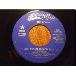 Cliff Richard I Can't Ask For Anymore Than You Vinyl 7" USED