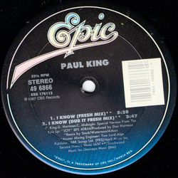 Paul King (2) I Know Vinyl 12" USED