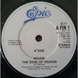 Wham! The Edge Of Heaven Vinyl 7" USED