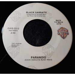 Black Sabbath Paranoid / Iron Man Vinyl 7" USED
