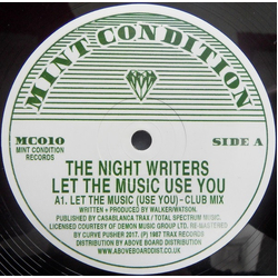 The Night Writers Let The Music Use You Vinyl 12" USED