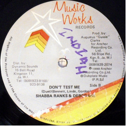 Shabba Ranks / Deborahe Glasgow Don't Test Me Vinyl 12" USED