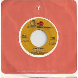 Dean Martin Come On Down / Down Home USED VINYL 7INCH 45 RPM SINGLE