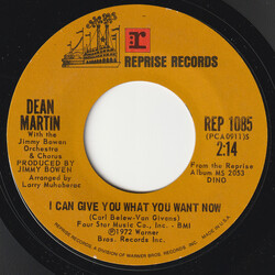 Dean Martin / Jimmy Bowen Orchestra & Chorus I Can Give You What You Want Now / Guess Who USED VINYL 7INCH 45 RPM SINGLE STYRENE