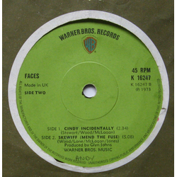Faces (3) Cindy Incidentally Vinyl 7" USED