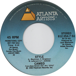 Cameo Style Vinyl 7" USED