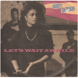 Janet Jackson Let's Wait Awhile Vinyl 7" USED