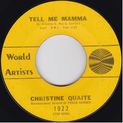 Christine Quaite Tell Me Mamma Vinyl 7" USED