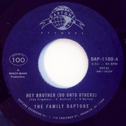 The Family Daptone / The 100 Knights Orchestra Hey Brother (Do Unto Others) / Soul Fugue Vinyl 7" USED
