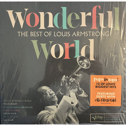 Louis Armstrong Wonderful World: The Best Of Louis Armstrong Vinyl LP USED
