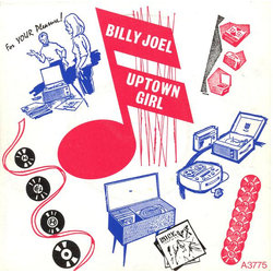 Billy Joel Uptown Girl Vinyl 7" USED