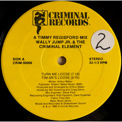 Wally Jump Jr & The Criminal Element Turn Me Loose Vinyl 12" USED