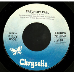 Billy Idol Catch My Fall Vinyl 7" USED