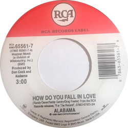Alabama How Do You Fall In Love Vinyl 7" USED