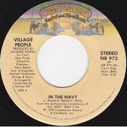 Village People In The Navy Vinyl 7" USED