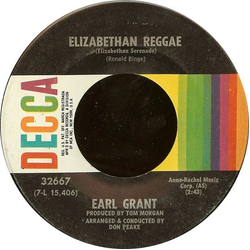 Earl Grant Elizabethan Reggae / Grant's Pass Vinyl 7" USED