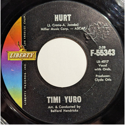 Timi Yuro Hurt / I Apologize Vinyl 7" USED