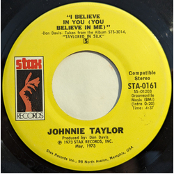 Johnnie Taylor I Believe In You (You Believe In Me) Vinyl 7" USED