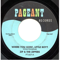 Zip & The Zippers Where You Goin', Little Boy Vinyl 7" USED