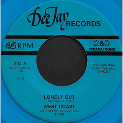 West Coast (7) Lonely Guy / Lana Vinyl 7" USED
