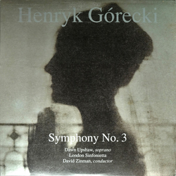 Henryk Górecki / Dawn Upshaw / London Sinfonietta / David Zinman Symphony No. 3 Vinyl LP USED