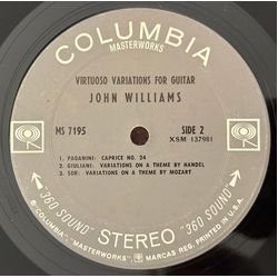 John Williams (7) Virtuoso Variations For Guitar Vinyl LP USED
