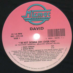 David Torres I'm Not Gonna Cry Over You Vinyl 12" USED