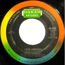 Otis Leavill Love Uprising Vinyl 7" USED