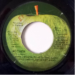John Lennon / The Plastic Ono Band / Yoko Ono Mother Vinyl 7" USED