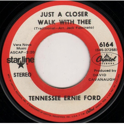 Tennessee Ernie Ford Just A Closer Walk With Thee / Take My Hand Precious Lord Vinyl 7" USED