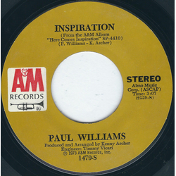 Paul Williams (2) Inspiration Vinyl 7" USED