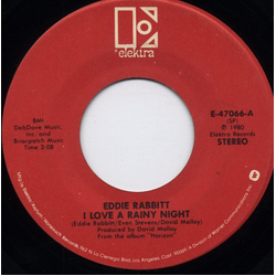 Eddie Rabbitt I Love A Rainy Night Vinyl 7" USED
