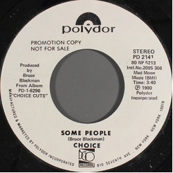 Choice (6) Some People Vinyl 7" USED