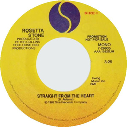 Rosetta Stone (2) Straight From The Heart Vinyl 7" USED