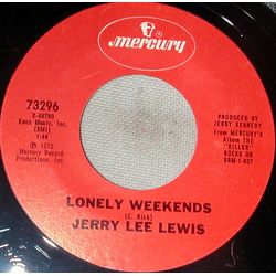 Jerry Lee Lewis Lonely Weekends Vinyl 7" USED