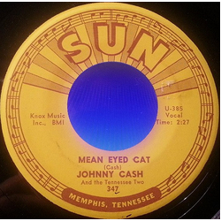 Johnny Cash & The Tennessee Two Mean Eyed Cat / Port Of Lonely Hearts Vinyl 7" USED