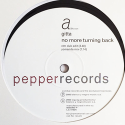 Gitta No More Turning Back Vinyl 12" USED
