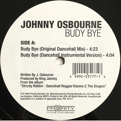 Johnny Osbourne Budy Bye Vinyl 12" USED