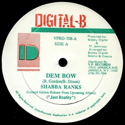 Shabba Ranks / Steely & Clevie Dem Bow / Bow Cat Vinyl 12" USED