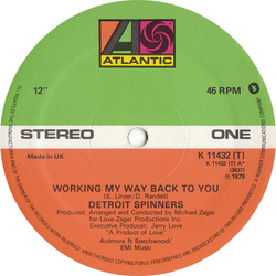 Spinners Working My Way Back To You Vinyl 12" USED