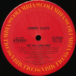 Jimmy Cliff We All Are One Vinyl 12" USED