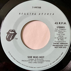 The Rolling Stones She Was Hot Vinyl 7" USED