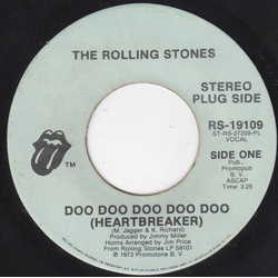 The Rolling Stones Doo Doo Doo Doo Doo (Heartbreaker) Vinyl 7" USED