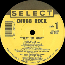 Chubb Rock Treat 'Em Right Vinyl 12" USED