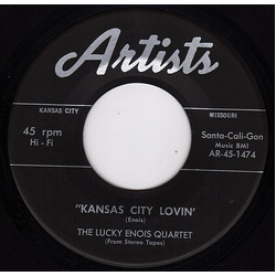 Lucky Enois Quintet Kansas City Lovin' / Don't Go Way Mad Vinyl 7" USED
