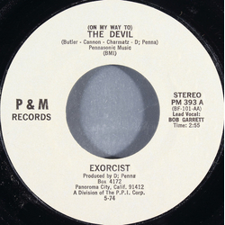 Exorcist (10) (On My Way To) The Devil Vinyl 7" USED
