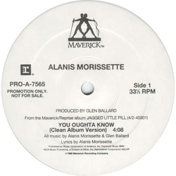 Alanis Morissette You Oughta Know Vinyl 12" USED