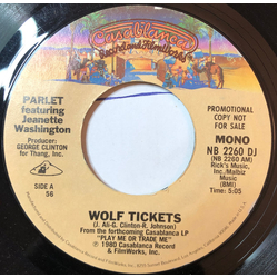 Parlet / Jeanette Washington Wolf Tickets Vinyl 7" USED