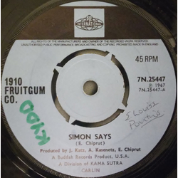 1910 Fruitgum Company Simon Says Vinyl 7" USED